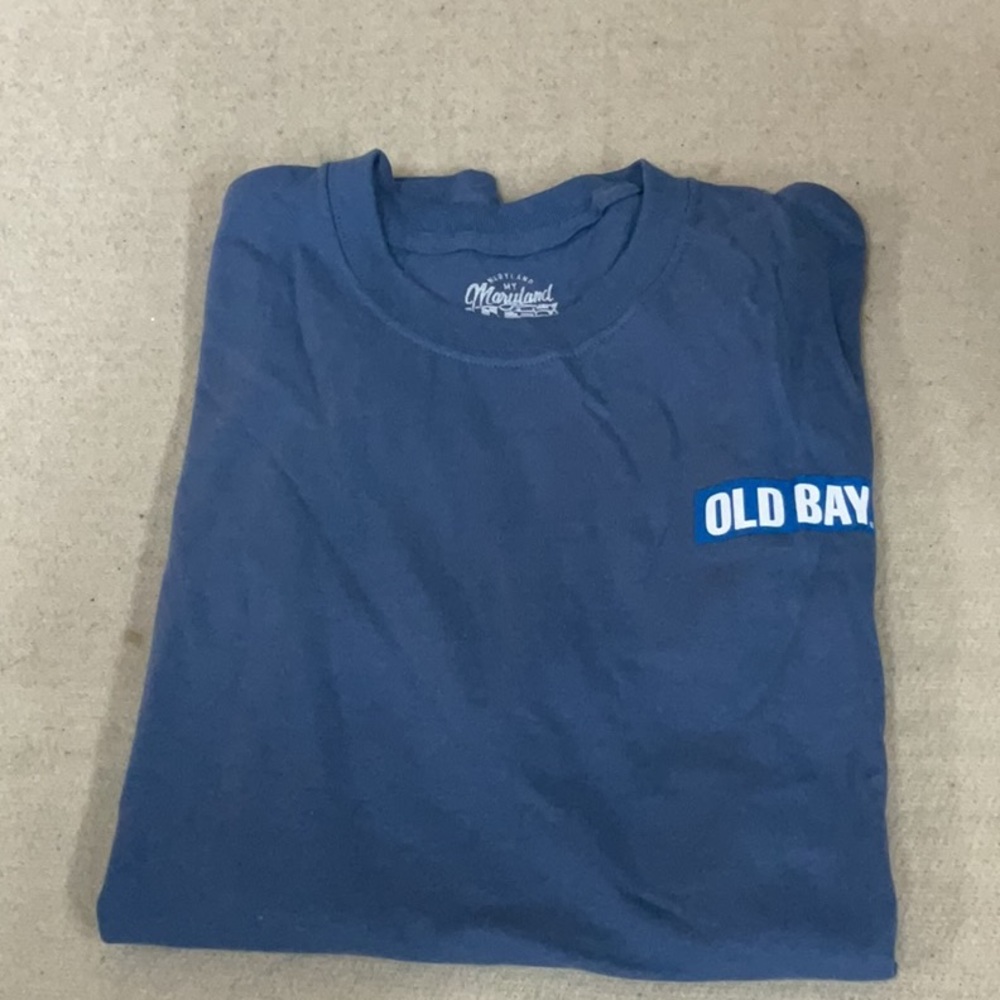 Blue Men's old bay short sleeve Shirt